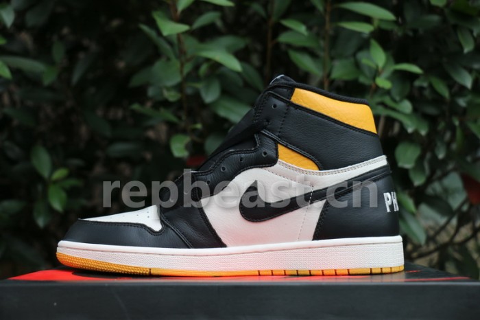 Authentic Air Jordan 1 NRG “No L’s” Black Yellow