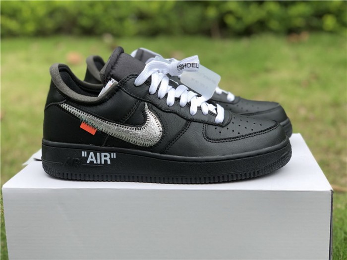 Authentic 2018 Off White x Moma Air Force 1 One Low Black