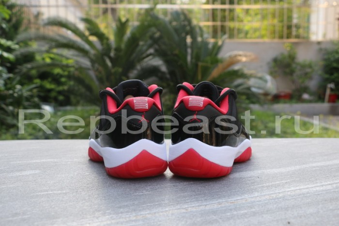 Authentic Air Jordan 11 Low “Bred” 2015 Fixed Version