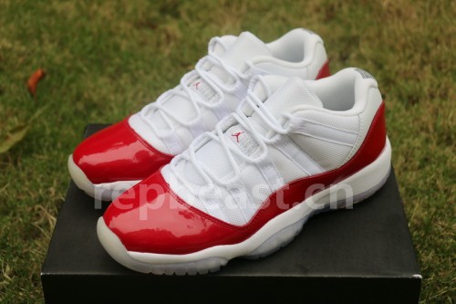 Authentic Air Jordan 11 Low Varsity Red GS