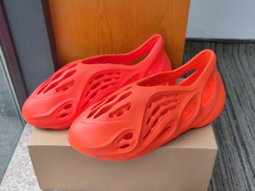 Authentic Yeezy Foam Runner Red Orange