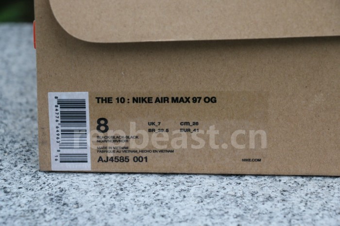 Authentic OFF White x Nike Air Max 97 Black