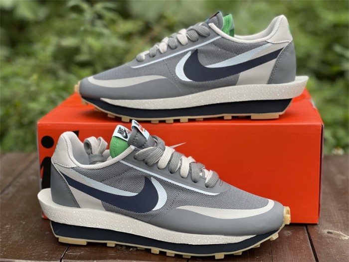 Authentic Clot x Sacai x Nike LDWaffle “Neutral Grey”