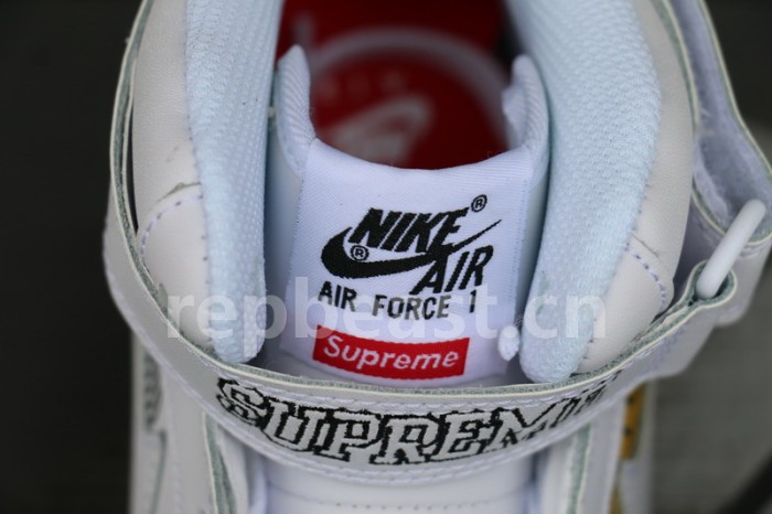 Authentic Supreme x NBA x Nike Air Force 1 Mid White
