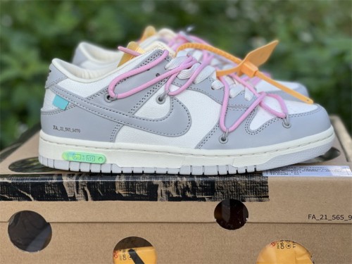 Authentic OFF-WHITE x Nike Dunk Low “The 50”   DM1602 109