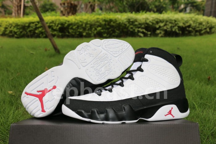 Authentic Air Jordan 9 “White/Black-Red”