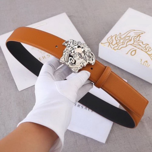 Super Perfect Quality Versace Belts(100% Genuine Leather,Steel Buckle)-303