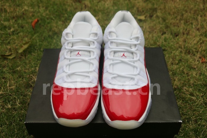 Authentic Air Jordan 11 Low Varsity Red GS