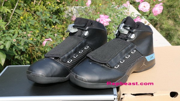 Authentic Air Jordan 17 Black/Metallic Silver