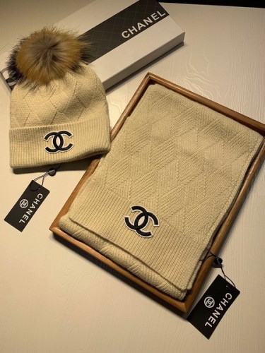 CHAL Wool Cap Scarf AAA-189