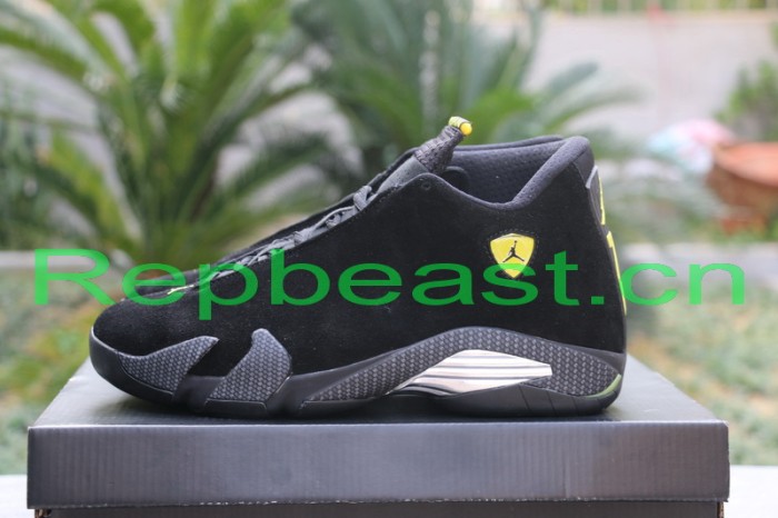 Authentic Air Jordan 14 “Black Suede Ferrari”