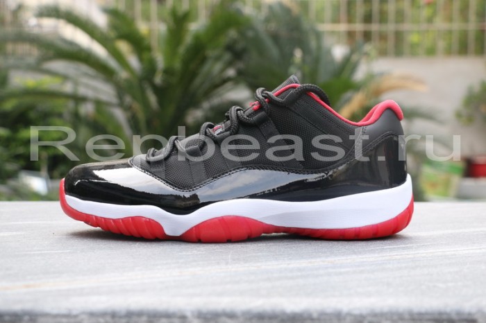 Authentic Air Jordan 11 Low “Bred” 2015 Fixed Version