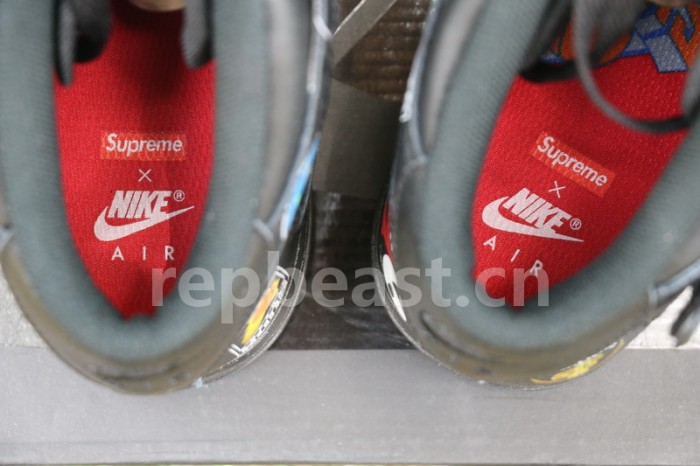 Authentic Supreme x NBA x Nike Air Force 1 Mid Black