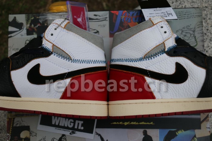 Authentic Union x Air Jordan 1 Retro High OG NRG White Red