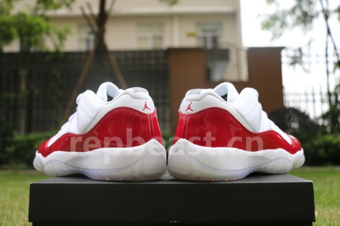 Authentic Air Jordan 11 Low Varsity Red GS