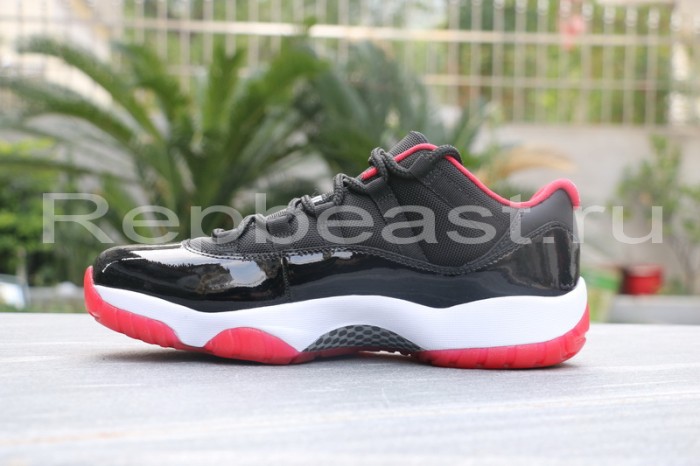 Authentic Air Jordan 11 Low “Bred” 2015 Fixed Version