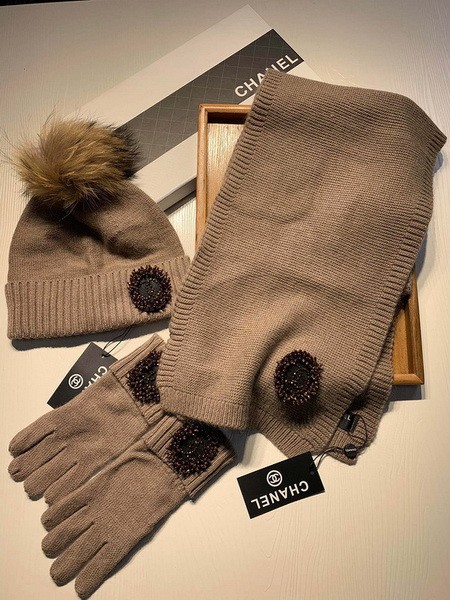 CHAL Wool Cap Scarf AAA-166