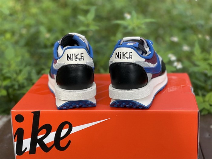 Authentic Sacai x Clot x Nike LDWaffle  Night Maroon