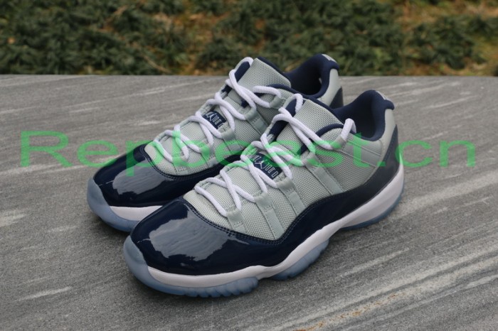 Authentic Air Jordan 11 Low “Georgetown” 2015 Fixed Version