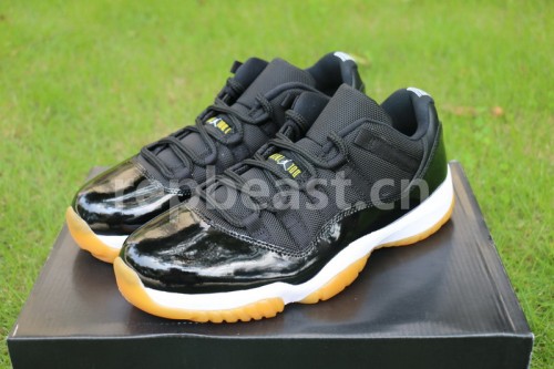 Authentic Air Jordan 11 Low “Black/Gum”