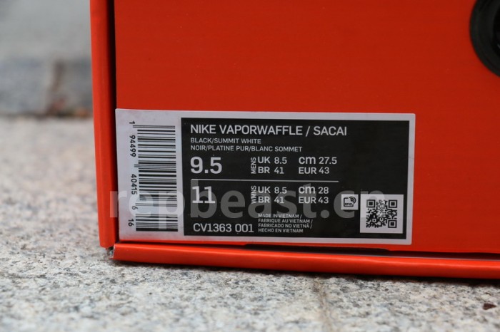 Authentic Sacai x Nike Pegasus VaporFly SP Black