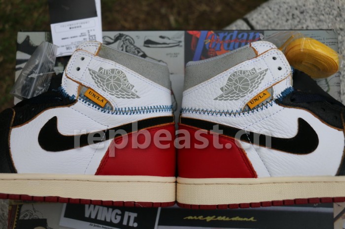 Authentic Union x Air Jordan 1 Retro High OG NRG White Red