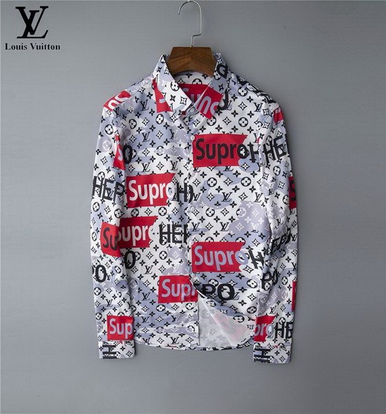 LV long sleeve shirt men-043(M-XXXL)