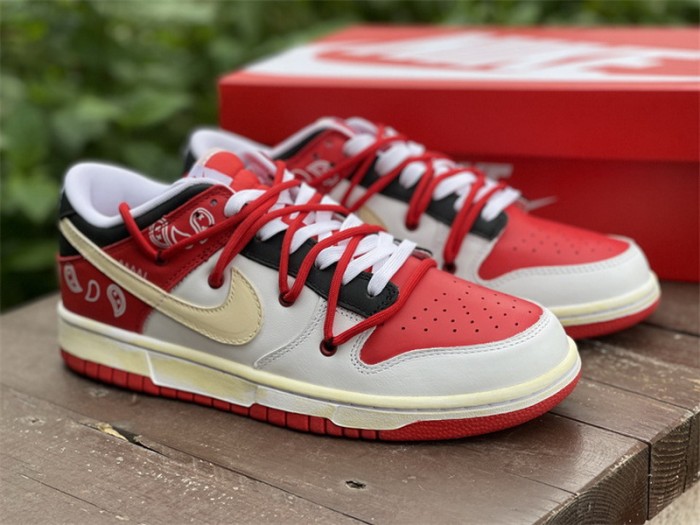 Nike Dunk Low “University Red” Custom made