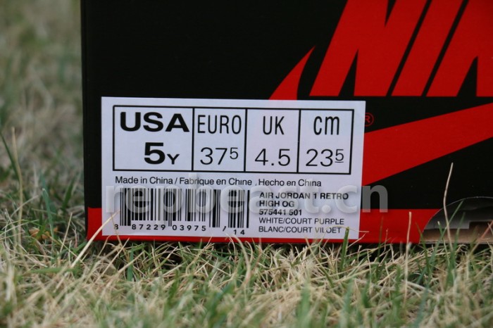 Authentic Air Jordan 1 “Court Purple”GS