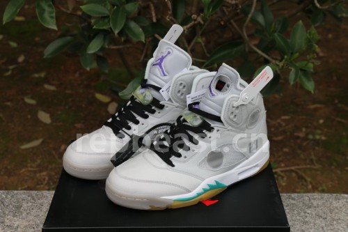 Authentic OFF-WHITE x Air Jordan 5 New