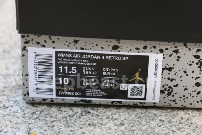 Authentic OFF WHITE x Air Jordan 4 “Bred”