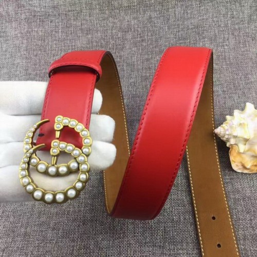 Super Perfect Quality G Belts(100% Genuine Leather,steel Buckle)-4390