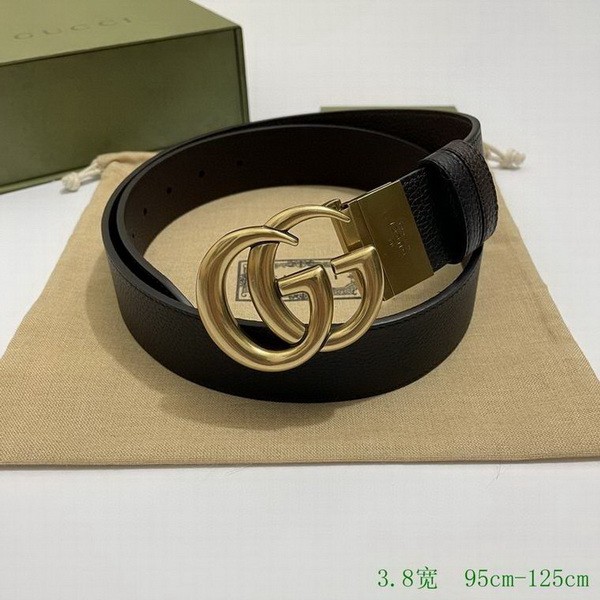 Super Perfect Quality G Belts(100% Genuine Leather,steel Buckle)-3677