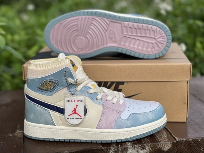 Authentic Air Jordan 1 Zoom CMFT “Celestine Blue”