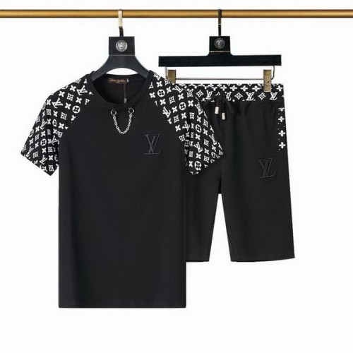 LV short sleeve men suit-126(M-XXXL)