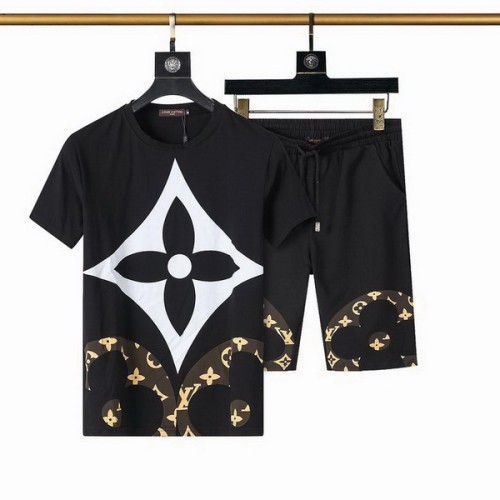 LV short sleeve men suit-128(M-XXXL)