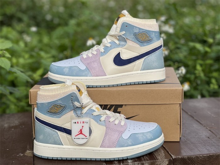 Authentic Air Jordan 1 Zoom CMFT “Celestine Blue”