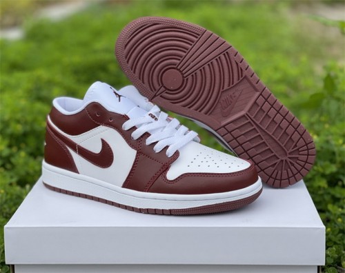 Authentic Air Jordan 1 Low  Team Red     GS