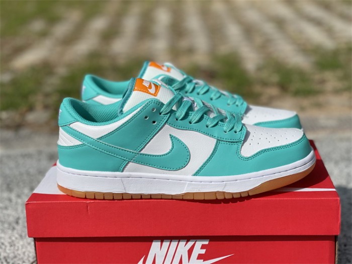 Authentic Nike Dunk Low “Turquoise and Orange”