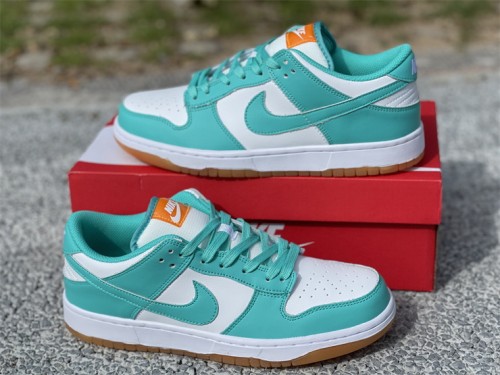 Authentic Nike Dunk Low “Turquoise and Orange”