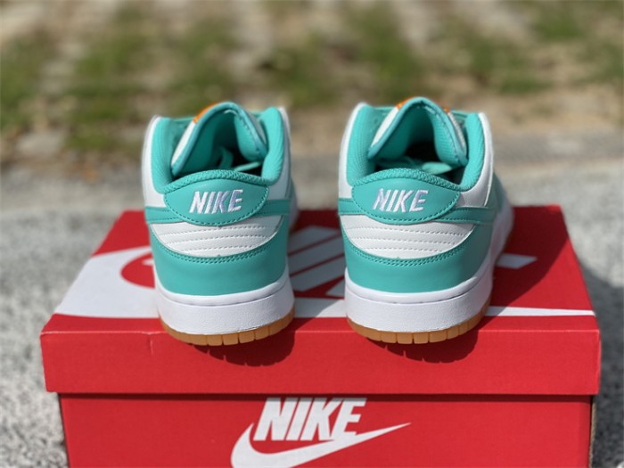 Authentic Nike Dunk Low “Turquoise and Orange”