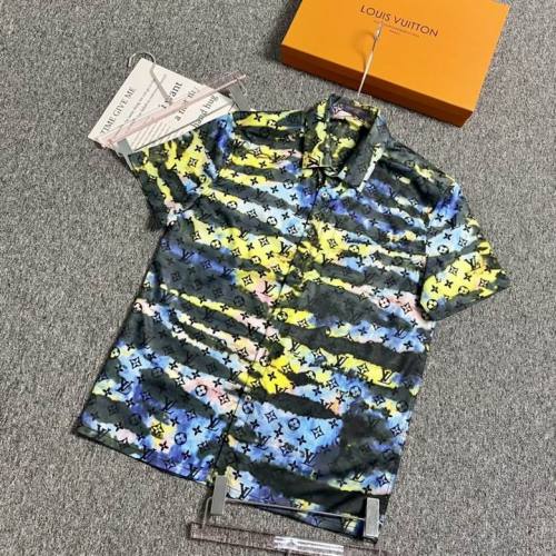 LV short sleeve men-077(S-XXL)