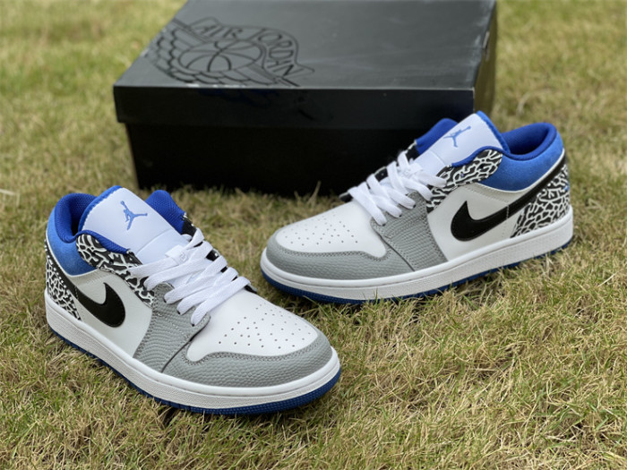 Authentic Air Jordan 1 Low True Blue