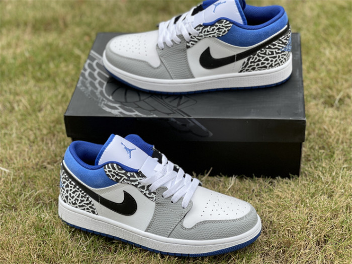 Authentic Air Jordan 1 Low True Blue