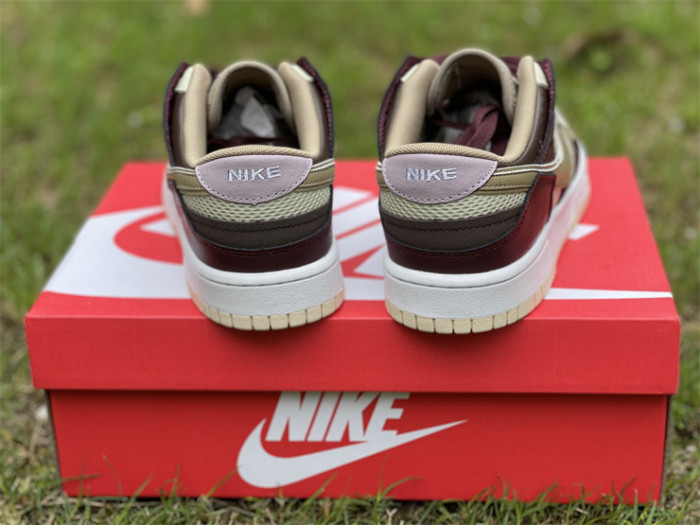 Authentic Nike Dunk Scrap Light Brown