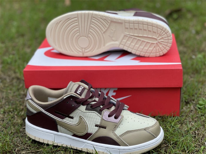 Authentic Nike Dunk Scrap Light Brown