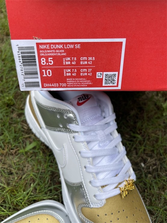 Authentic Nike Dunk Low “Metallic”