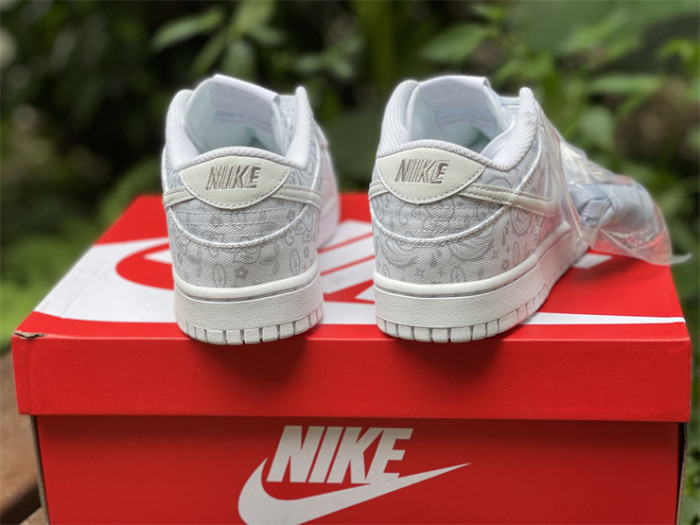 Authentic Nike Dunk Low “White Paisley”