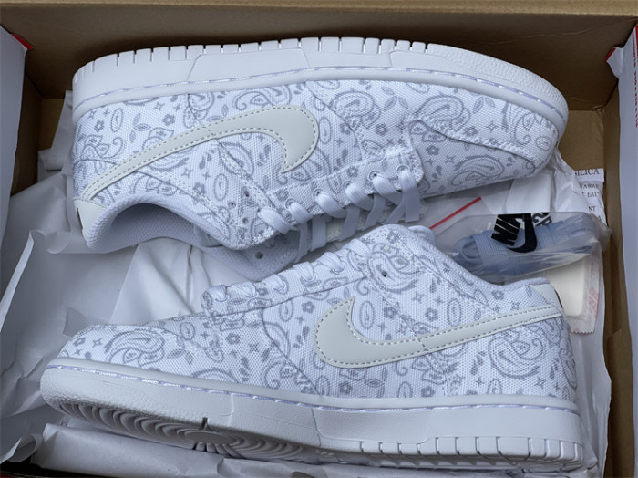 Authentic Nike Dunk Low “White Paisley”