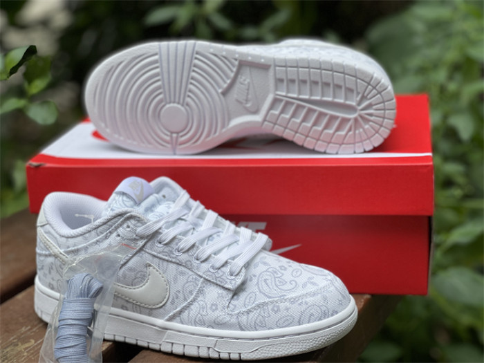 Authentic Nike Dunk Low “White Paisley”